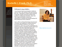 Tablet Screenshot of drrochellefrank.com
